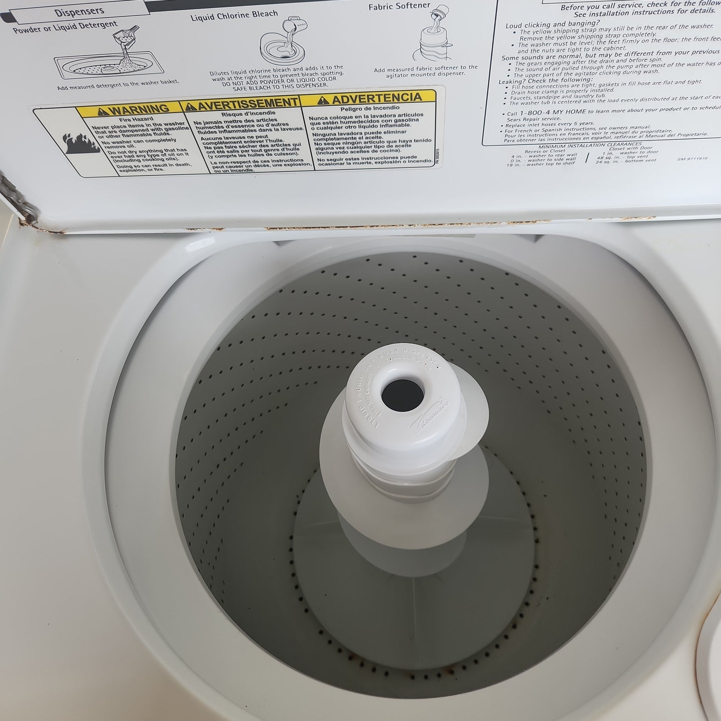 W-1660 KENMORE 800 SERIES WASHER