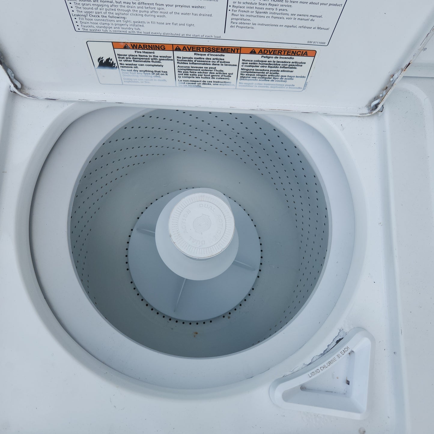 W-2766 KENMORE 80 SERIES WASHER. 30 days warranty