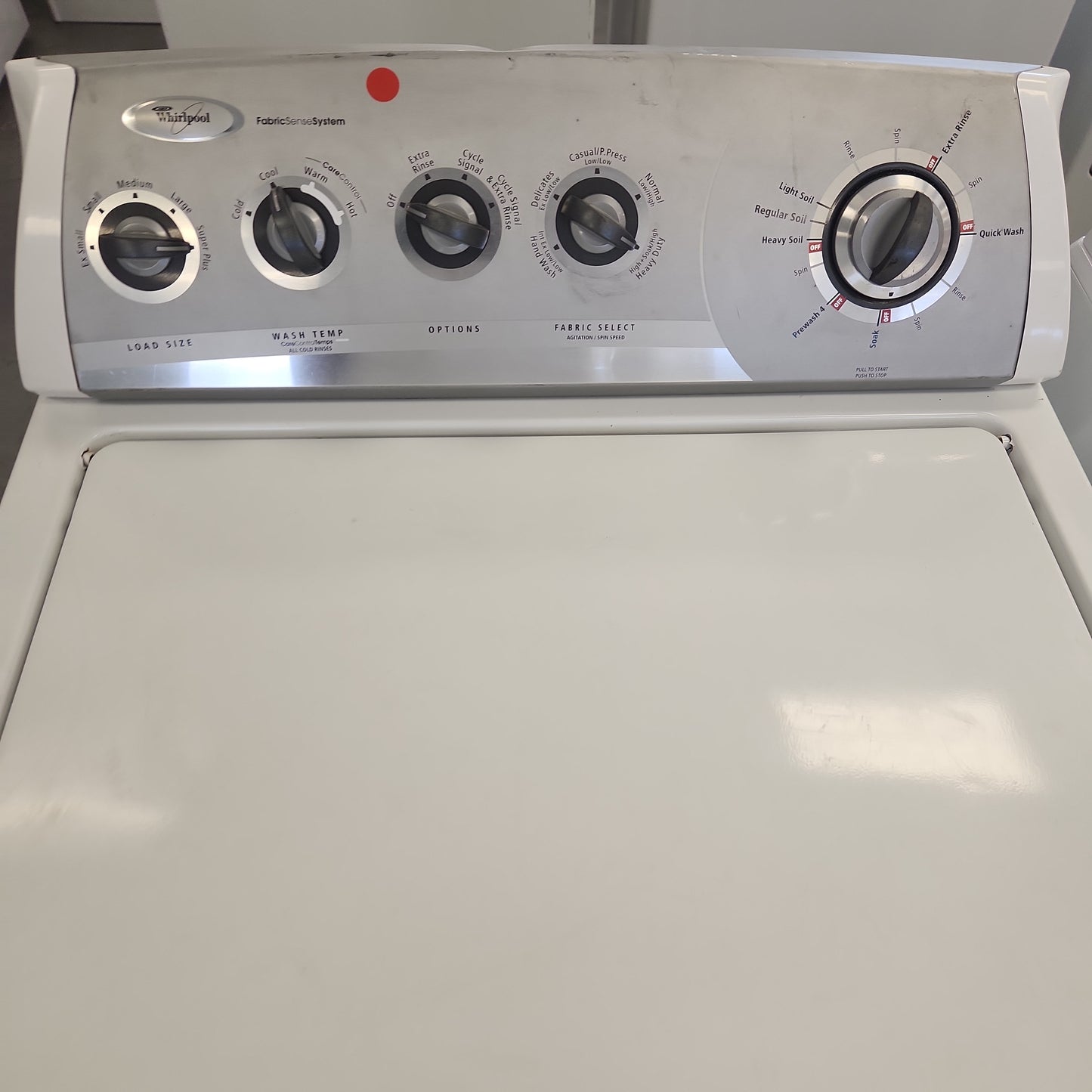 W-0298 WHIRLPOOL WASHER