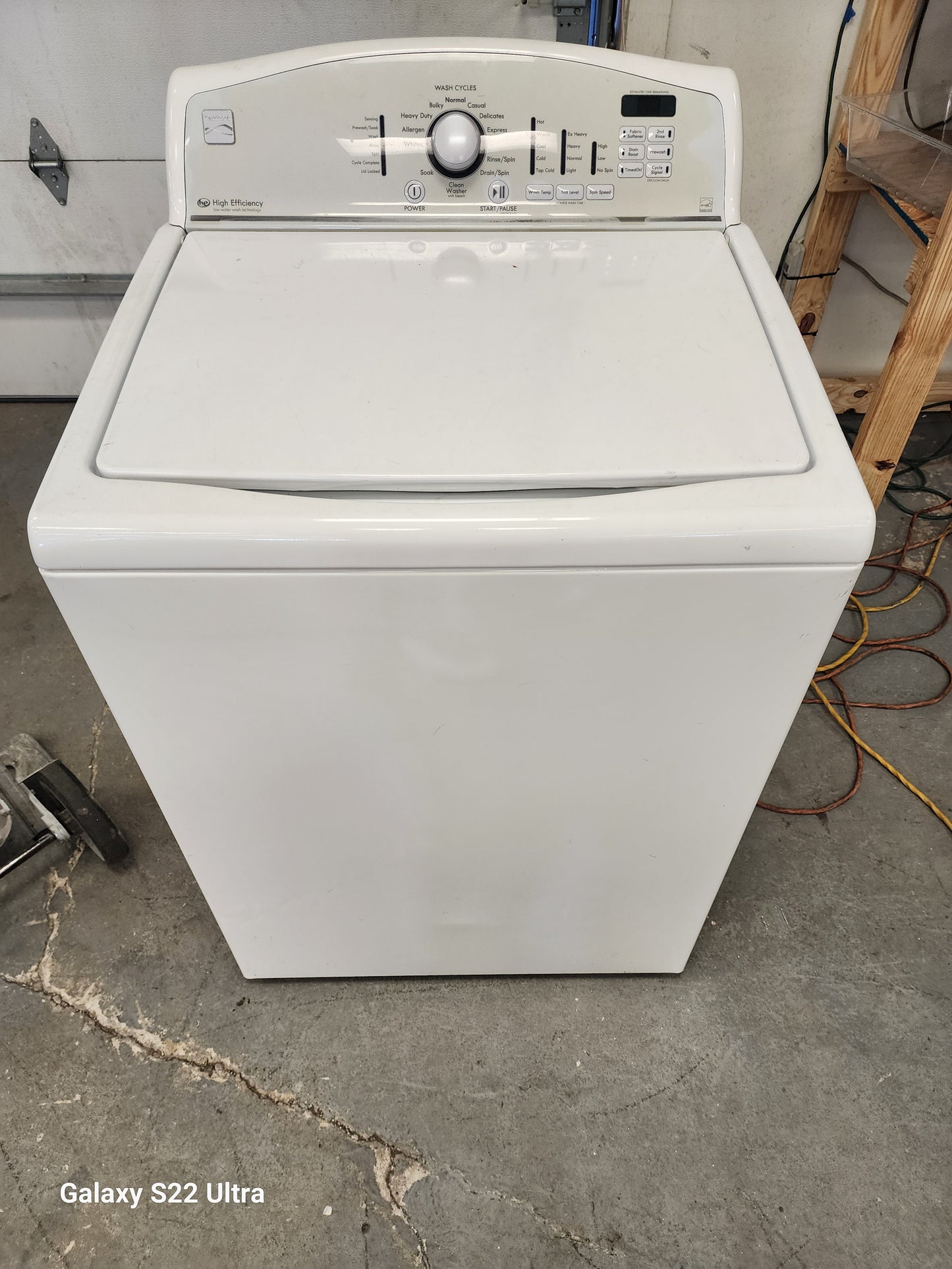 Washer kenmore he high efficiency washer W-1794
