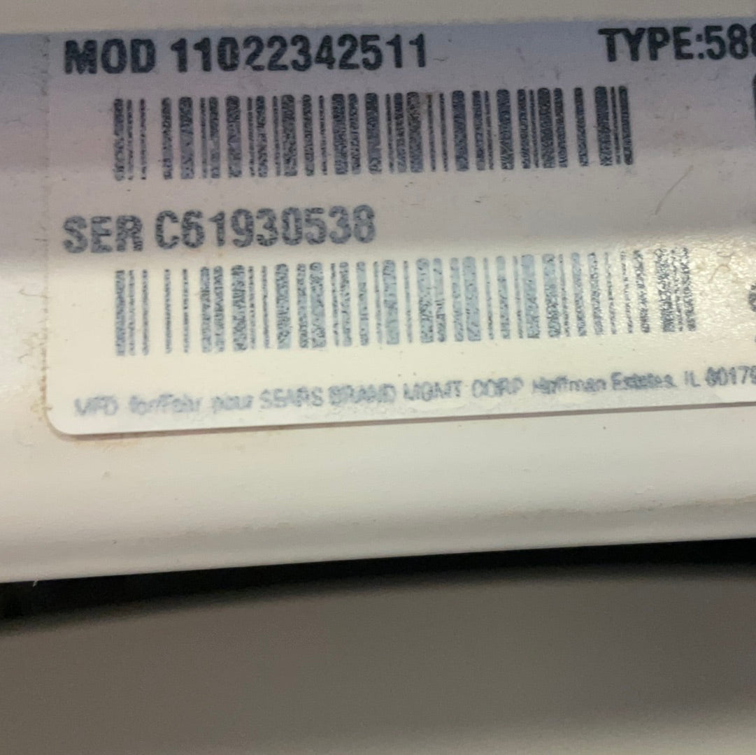 W-0538 Kenmore washer 90 days warranty