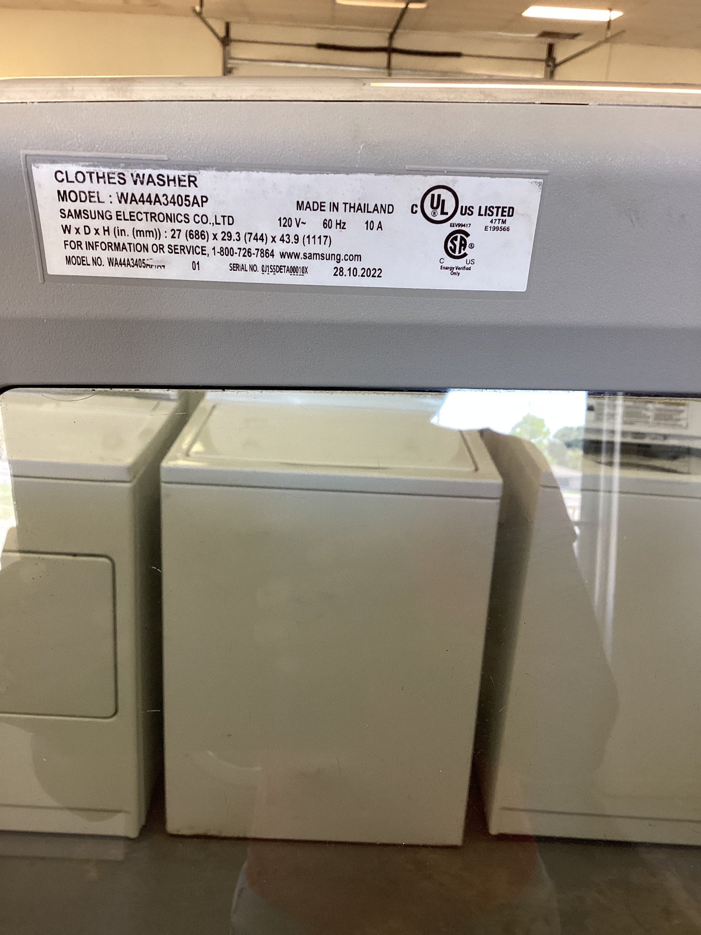 *W-010X. SAMSUNG WASHER