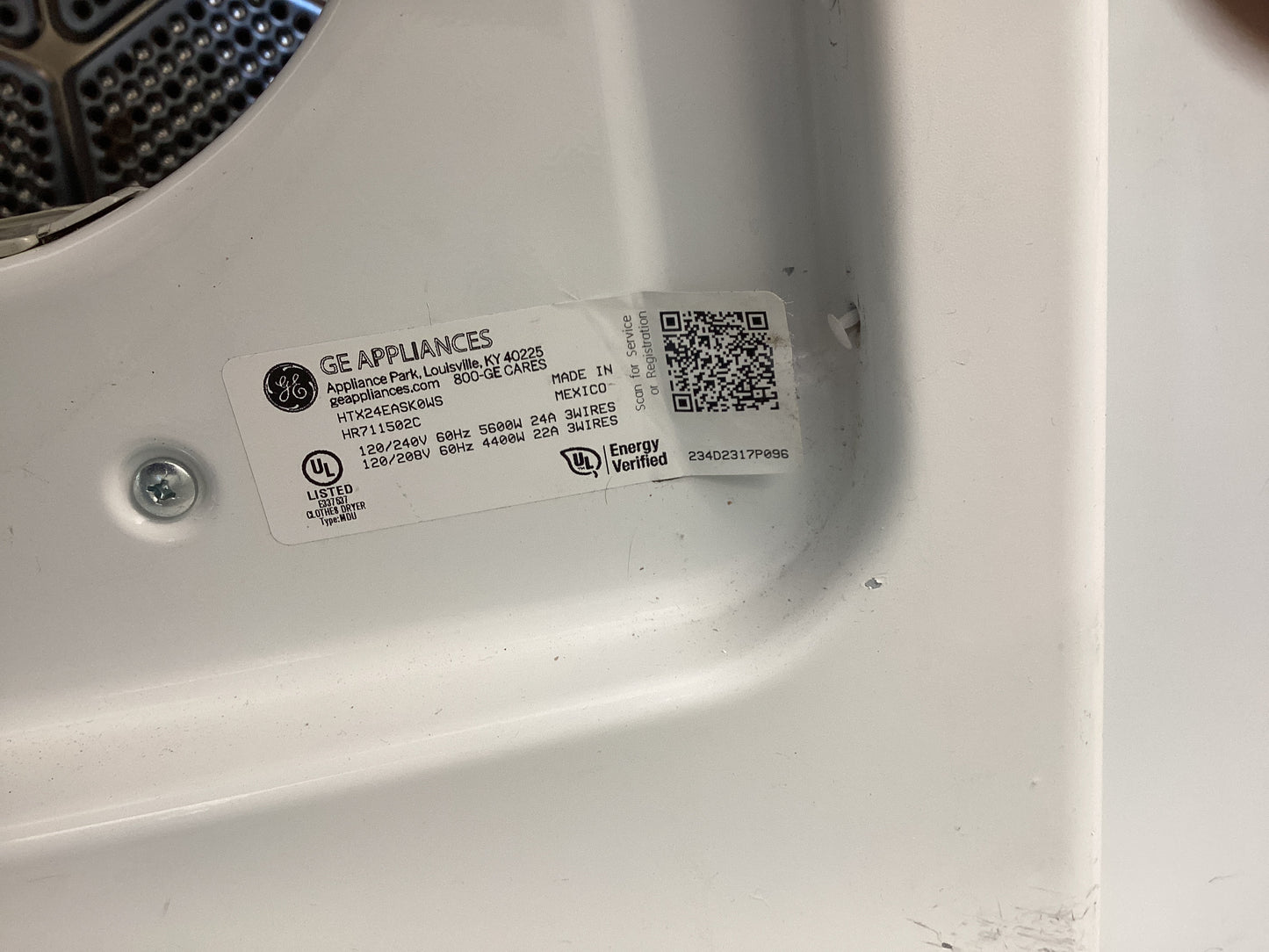 *DEW-502C HOTPOINT ELECTRIC DRYER