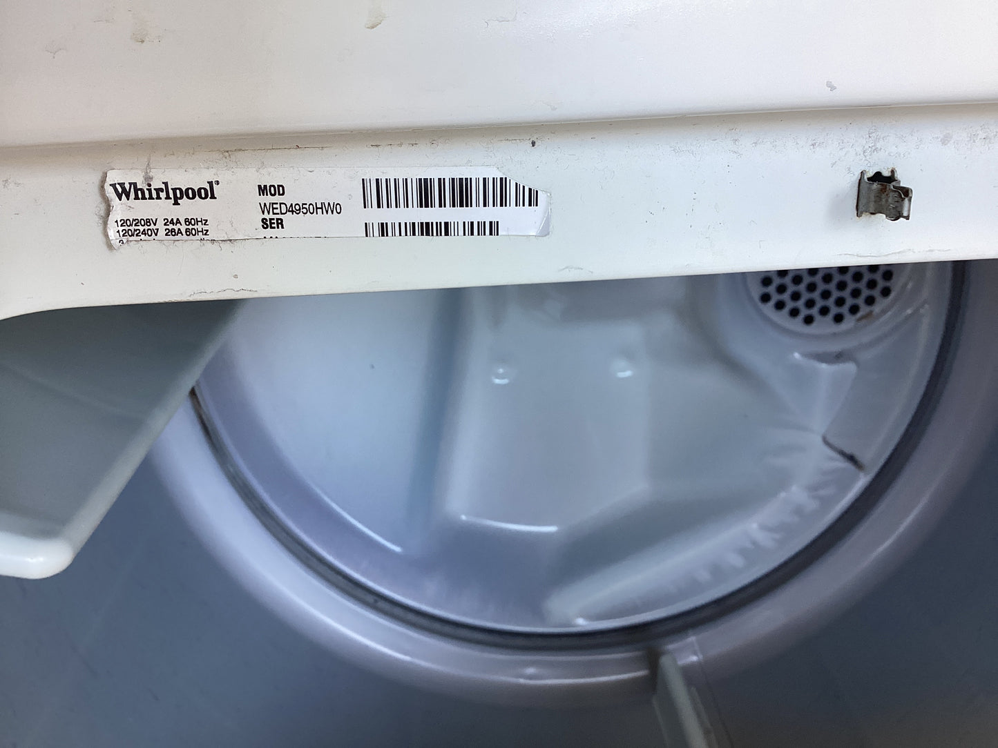 *DEW-0HWO. WHIRLPOOL ELECTRIC DRYER