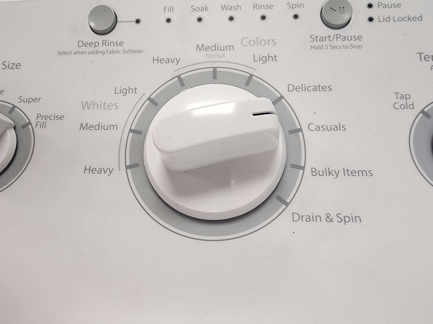 W-932G. Ge washer. One year warranty 2 repair in the one year time frame,you are responsible to bring the washer back into the store for any repairs.We do not cover the springs due to over loading of the washer we put new springs in it.