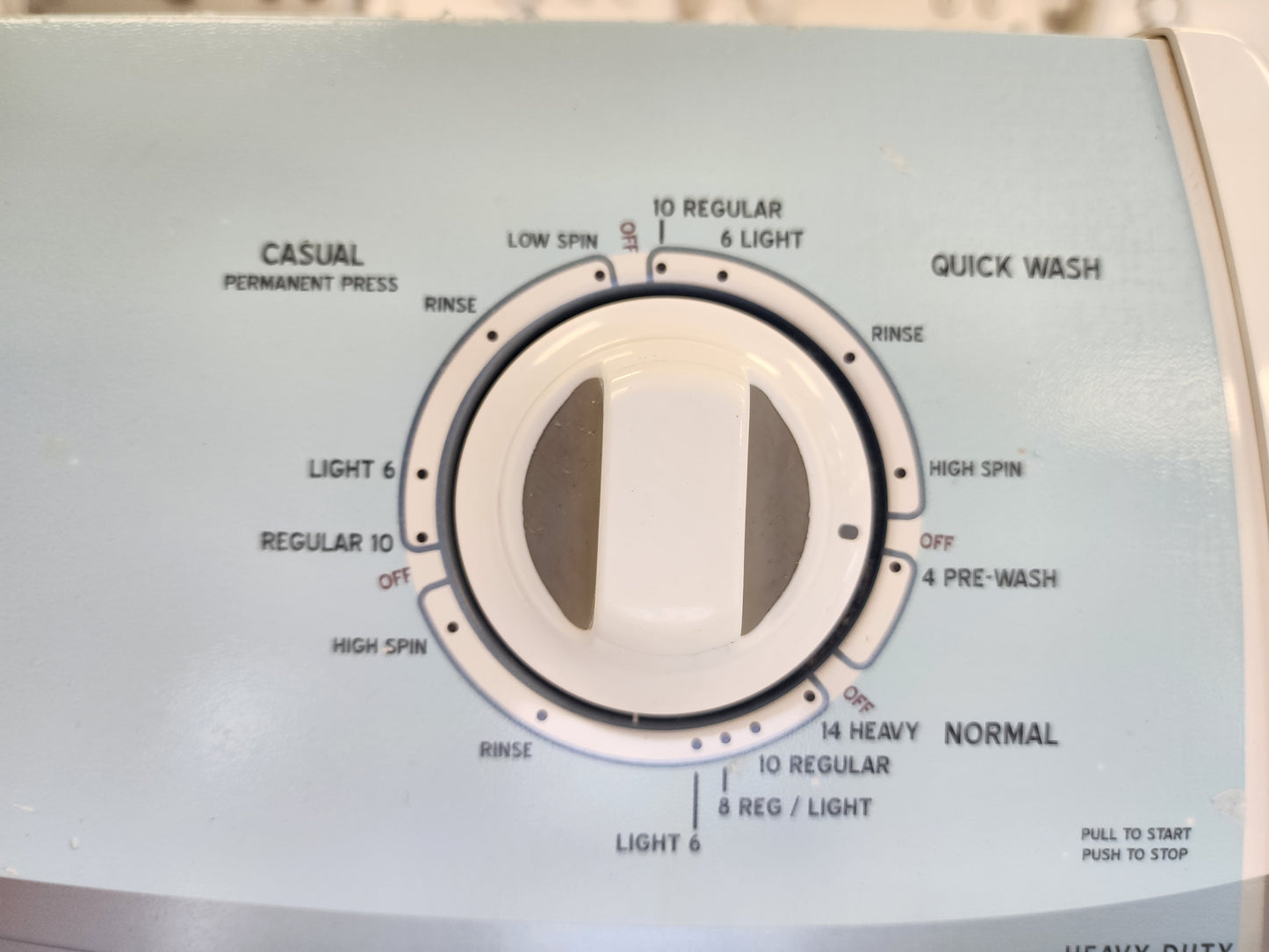 AMANA USED WASHER W-0325 1 YEAR WARRANTY 3 REPAIRS IN 12 MONTH PERIOD IF PURCHASED AT $495