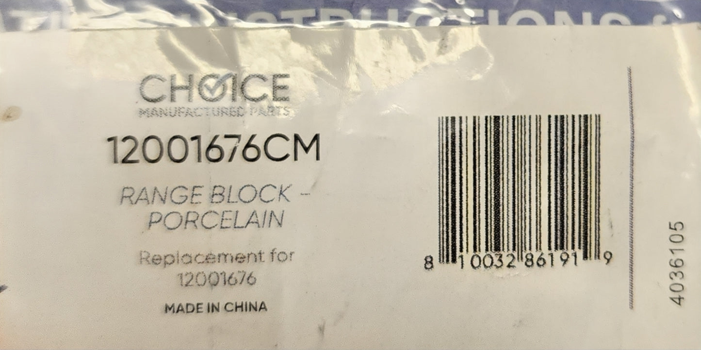 Range block white 12001676
