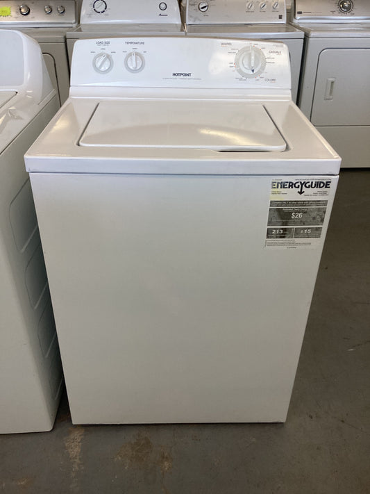 *W-756H HOTPOINT WASHER 90 days WARRANTY IF SERVICES ARE NEEDED YOU ARE RESPONSIBLE TO BRING IT BACK INTO THE STORE FOR SERVICES.